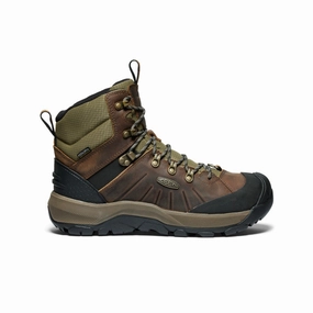 Anti Fatigue Men's Revel IV Polar Waterproof Boot  |  Bison/Orange Pepper