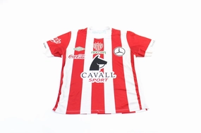 Necaxa Embroidered Patch Red & White Striped Soccer Jersey Thermal Insulation Layer