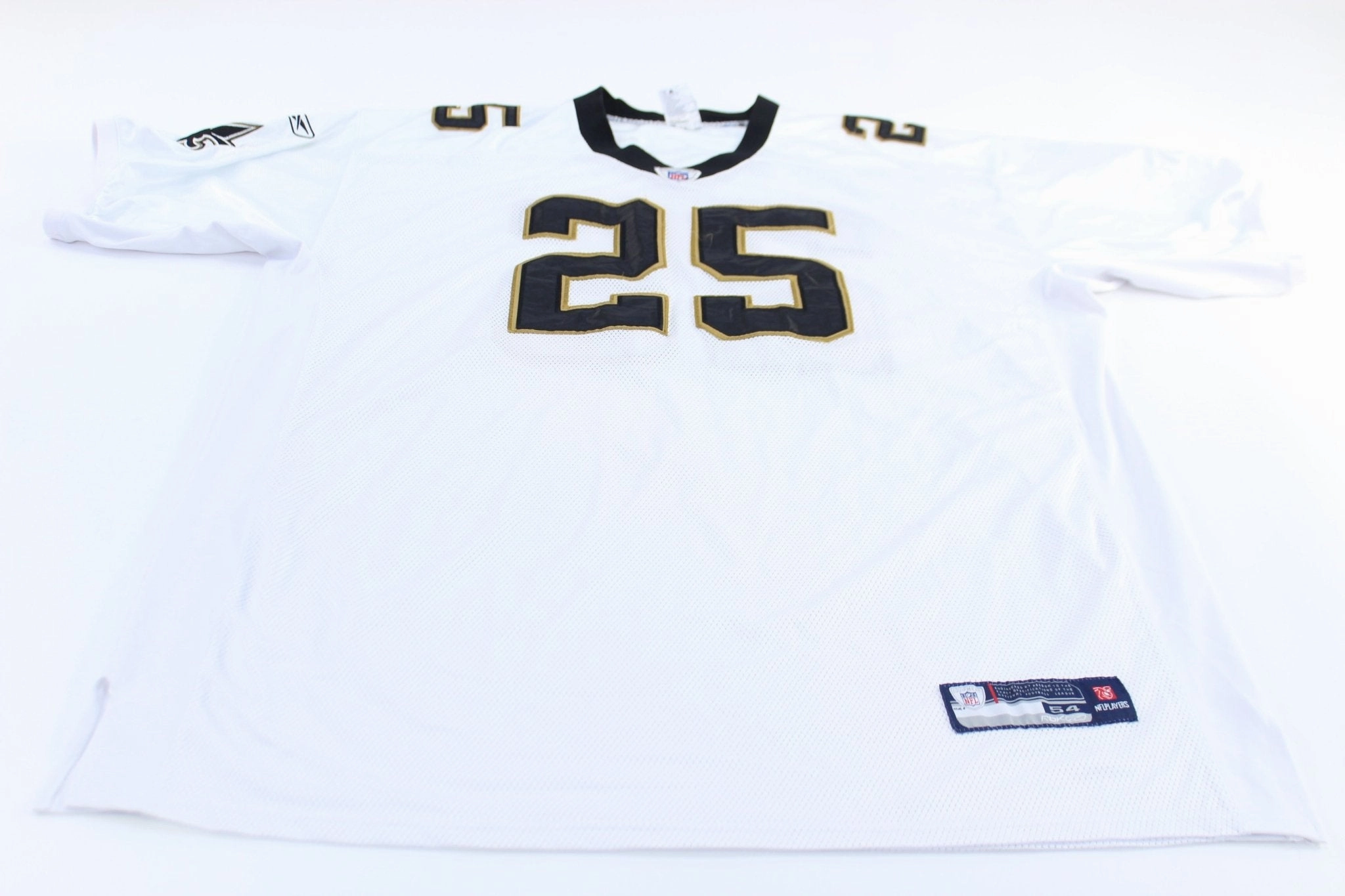 New Orleans Saints Reggie Bush #25 Reebok Football Jersey Soft Touch Interior Vented Back Design