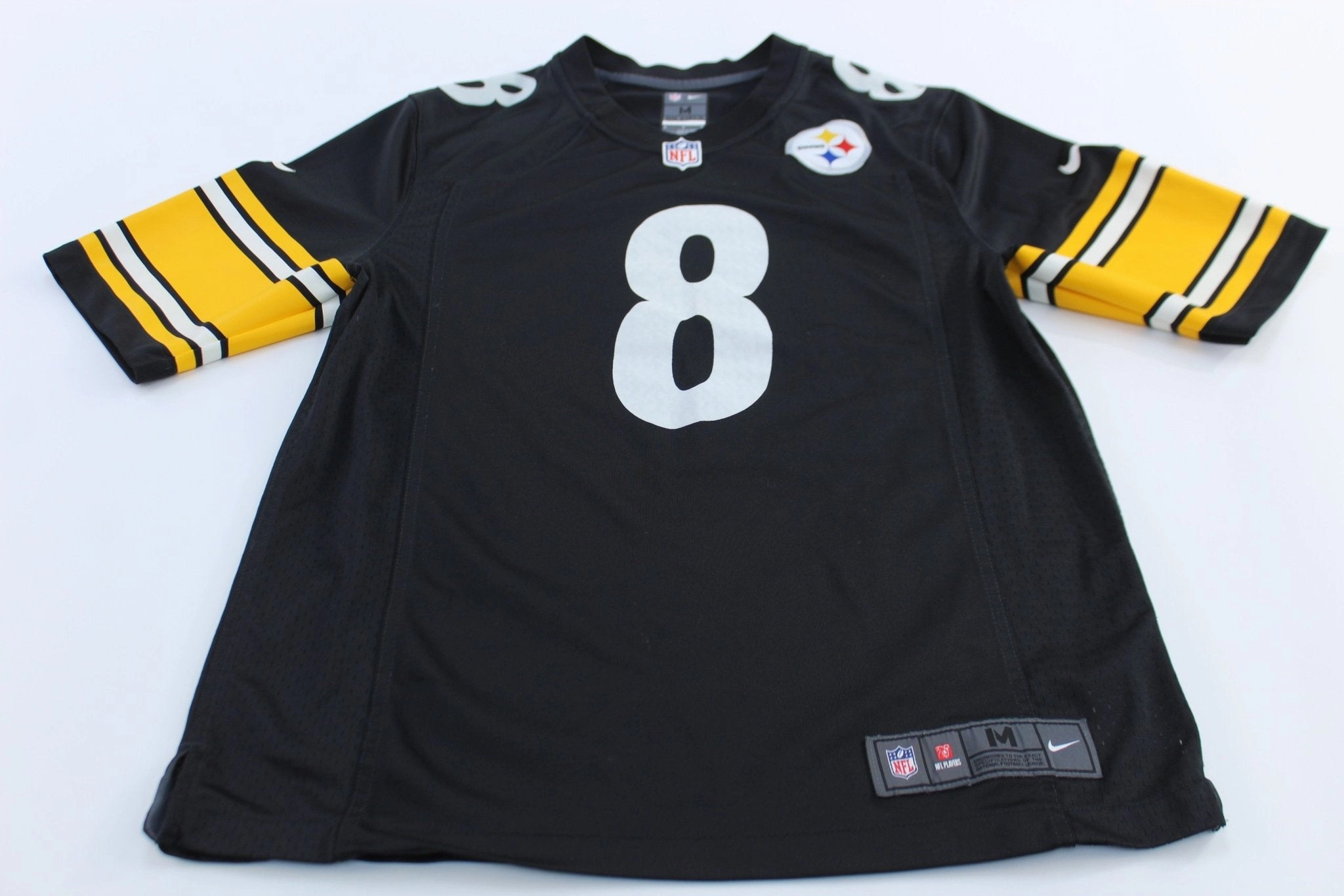 Nike Logo Pittsburgh Steelers Kenny Pickett Football Jersey Tubular Body Mapping High Durability Weave