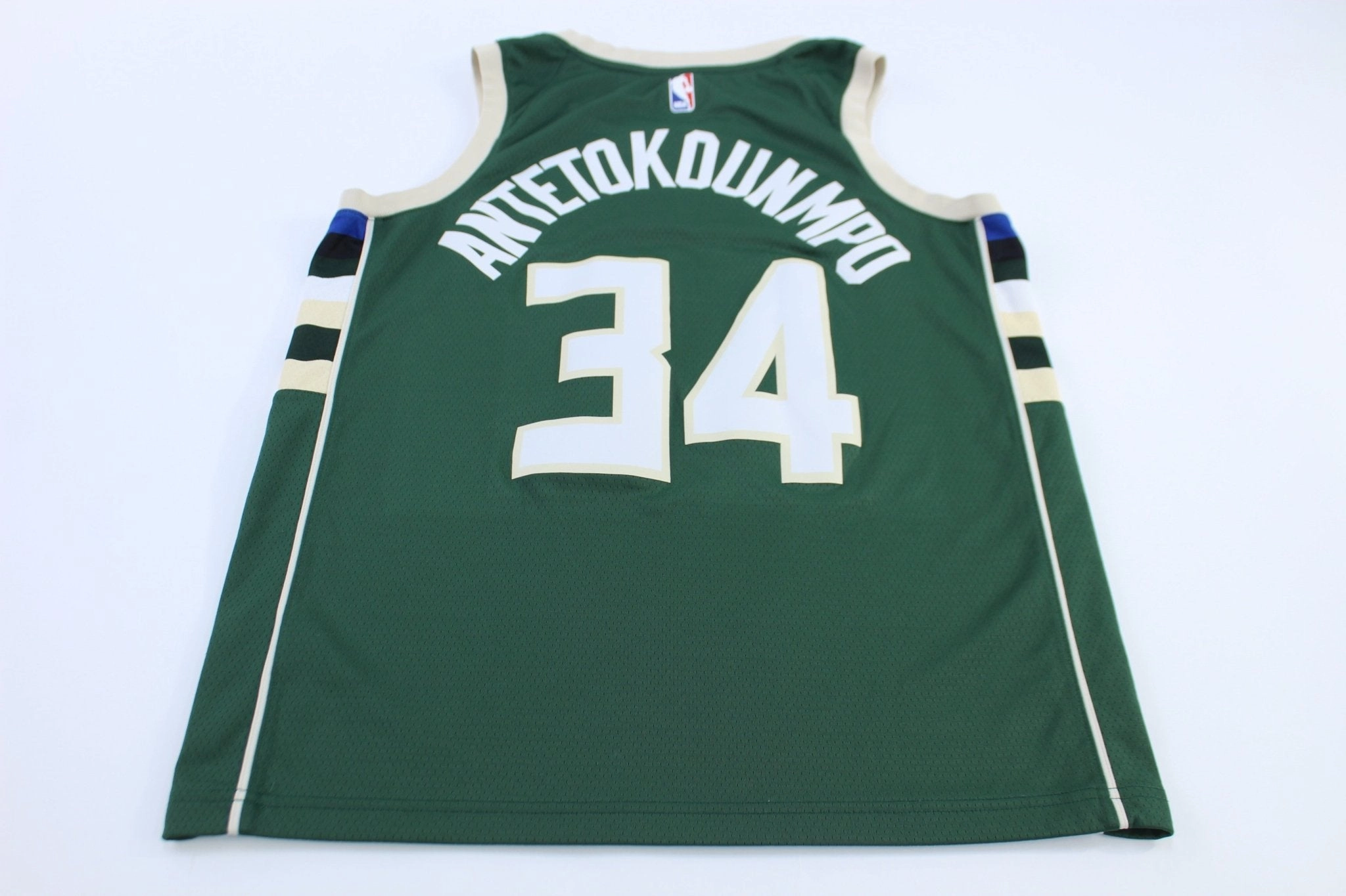 Lightweight Interlock Knit Nike Milwaukee Bucks #34 Antetokounmpo Basketball Jersey