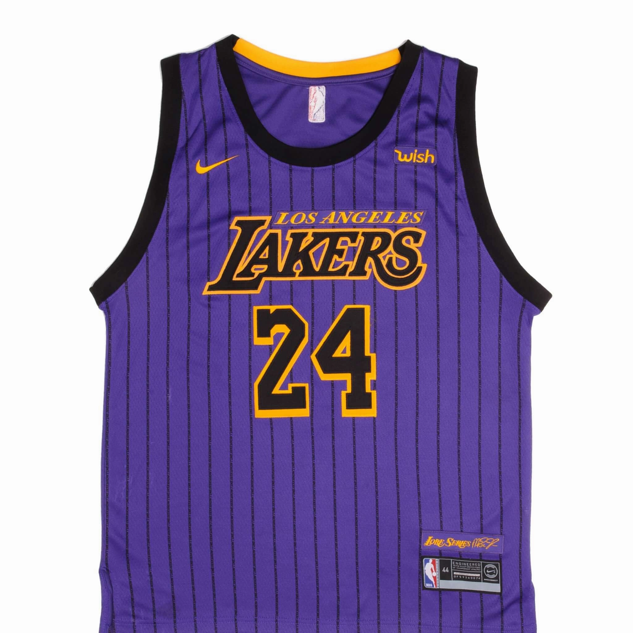 Chill Fit NIKE NBA LOS ANGELES LAKERS KOBE BRYANT #24 LORE SERIES JERSEY SIZE 44
