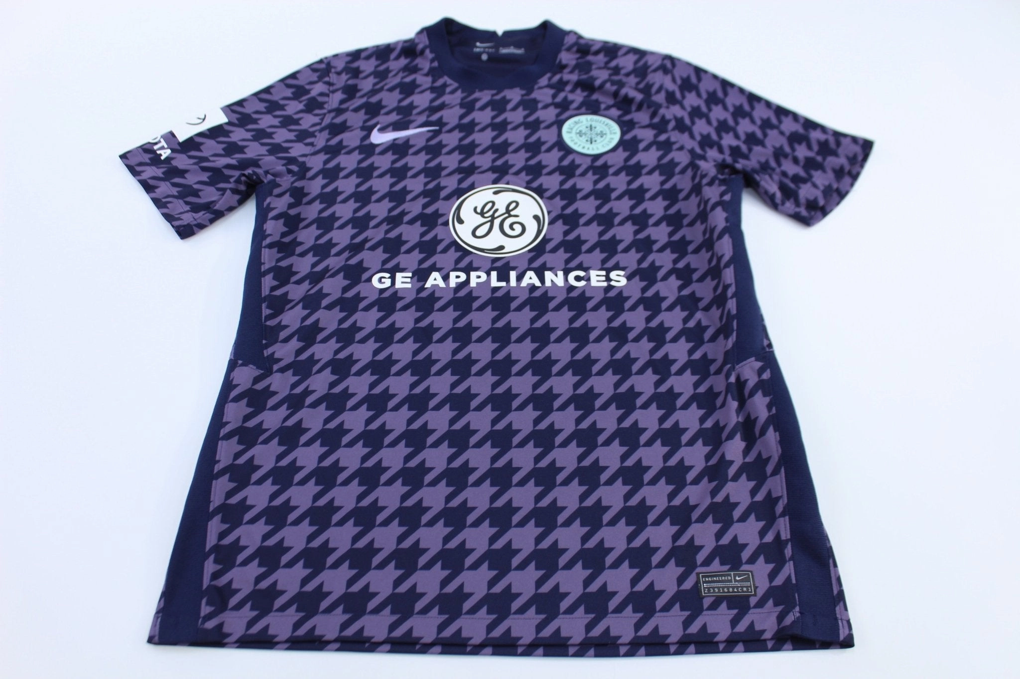 Nike Racing Louisville Football Club Soccer Jersey Wicking Interior Layer Water Repellent Finish