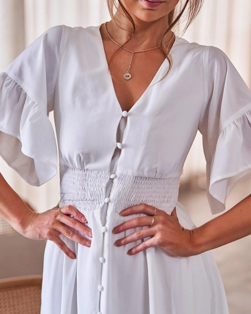 Nikki Dress - White Effortless Style