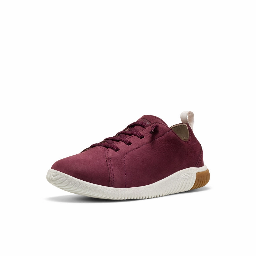 Big Kids' KNX Leather Sneaker  |  Fig/Star White Stable base