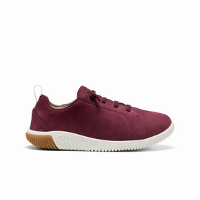 Big Kids' KNX Leather Sneaker  |  Fig/Star White Pull Tab