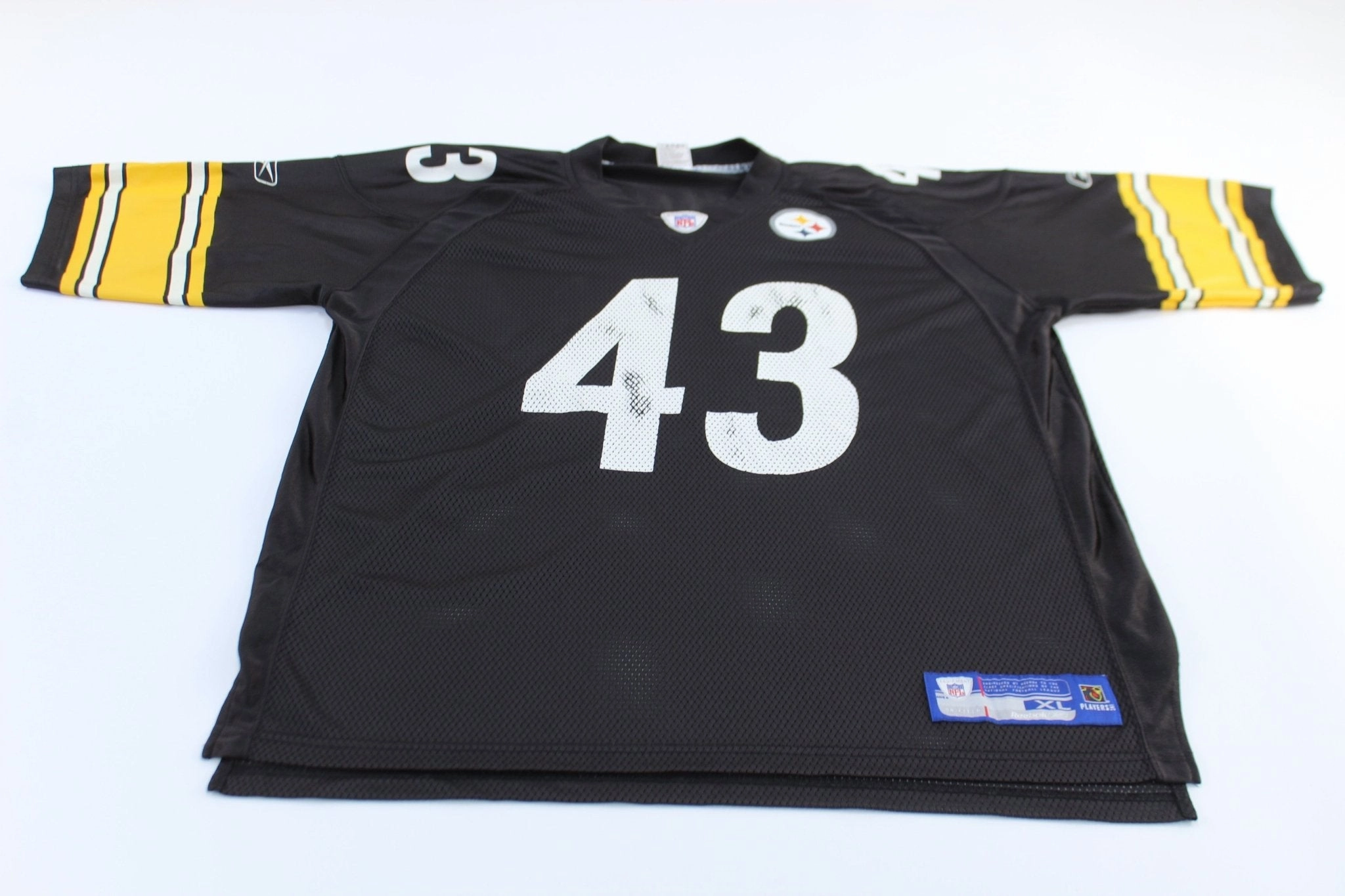 Breathable Layer Relaxed Performance Pittsburgh Steelers Troy Polamalu Reebok Football Jersey