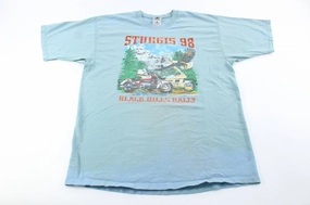 Camping attire Casual Appeal 1998 Sturgis Black Hills Rally Graphic T-Shirt