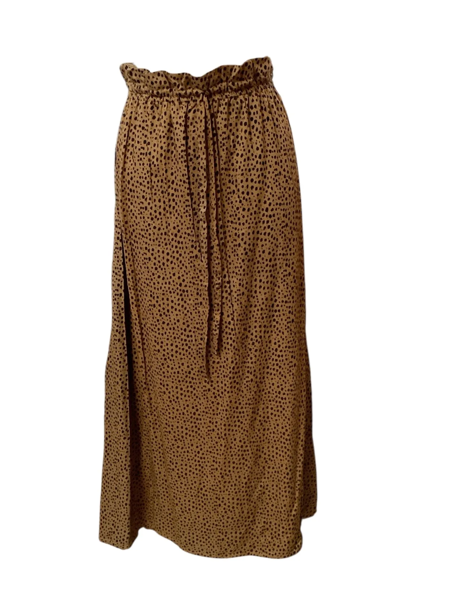 Crisp Finish NWT India Collection Women's Maxi Skirt Cheetah L