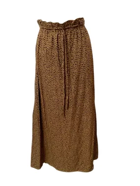 Crisp Finish NWT India Collection Women's Maxi Skirt Cheetah L
