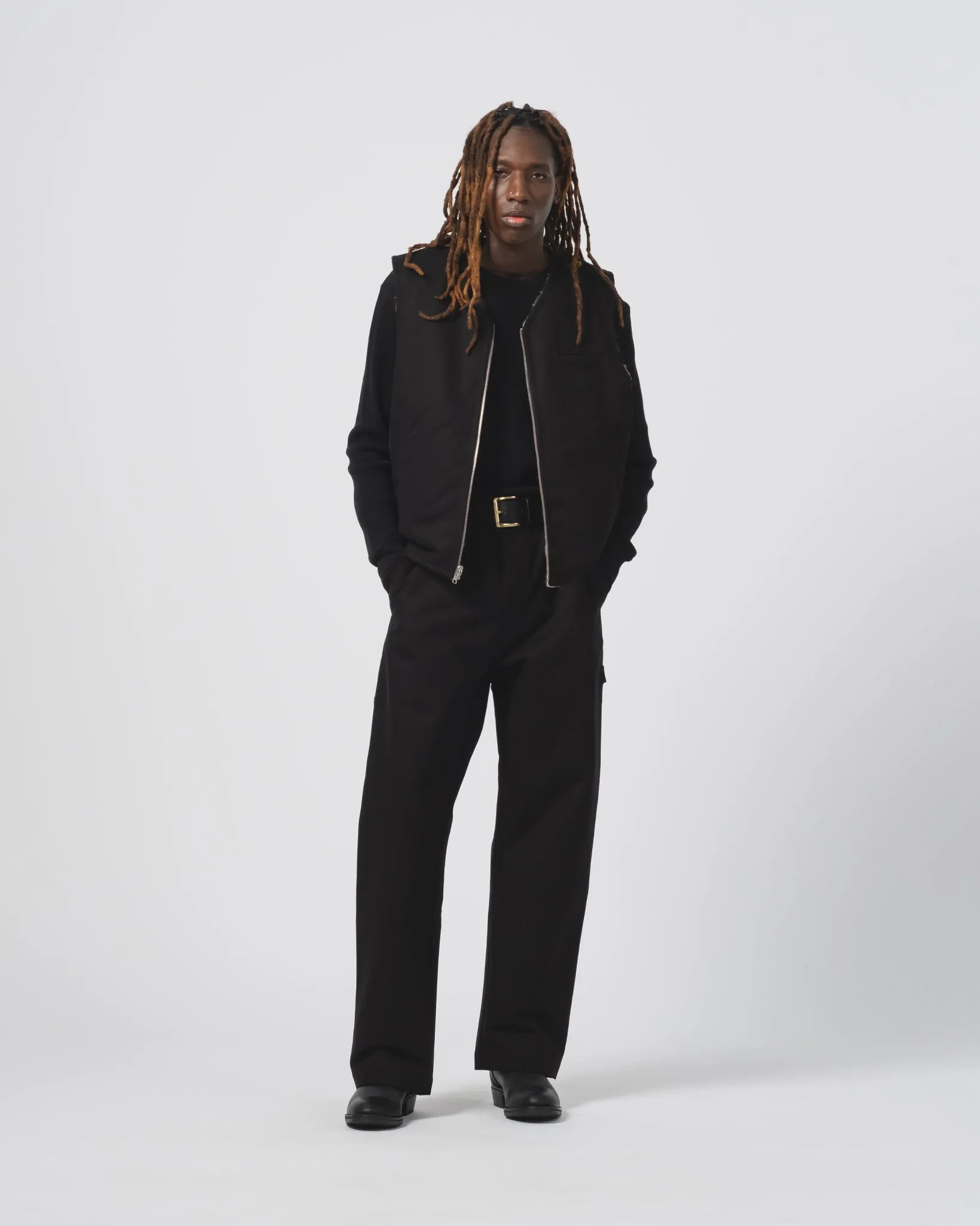 Quick Comfort Hidden Zip Pockets Oakland Chino Nebraska Cotton Black