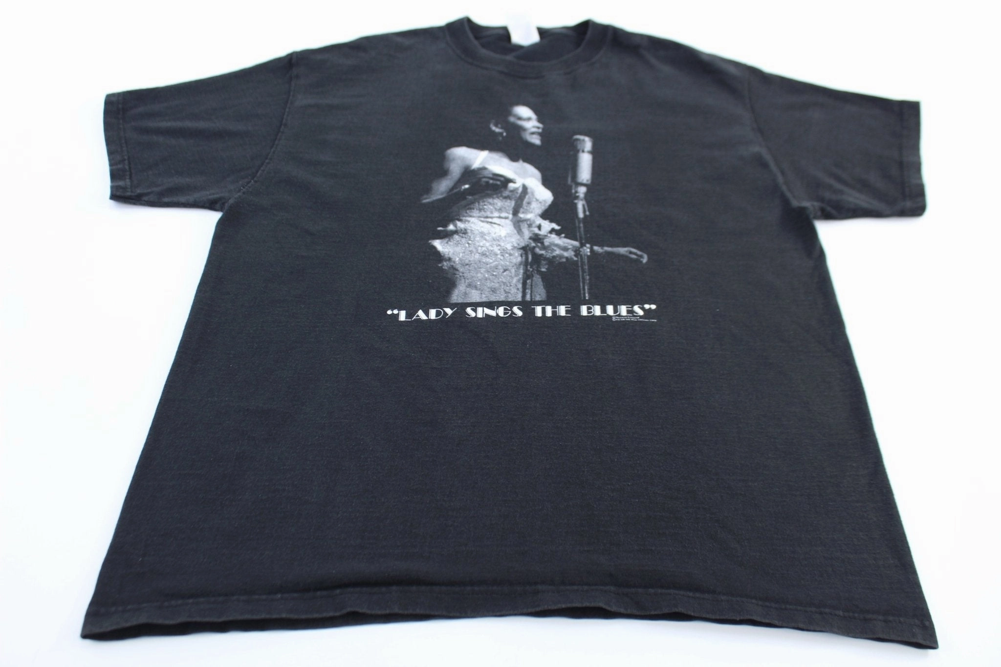 1998 Billie Holiday "Lady Sings The Blues" T-shirt Casual Fit Eco Friendly Dyes