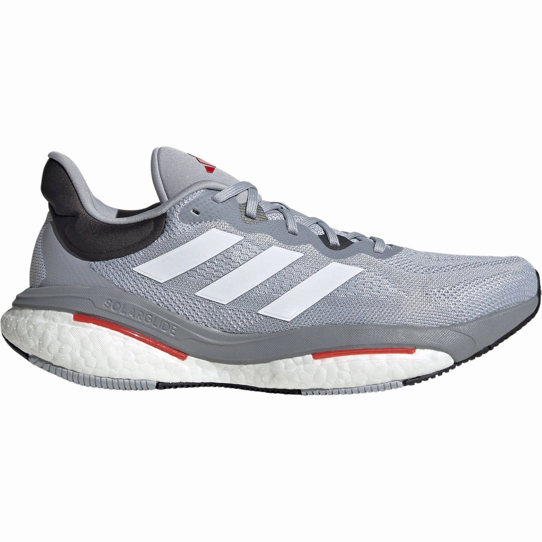 ergonomic - design - efficiency shoes running with music adidas SolarGlide 6 Mens Running Shoes - Grey