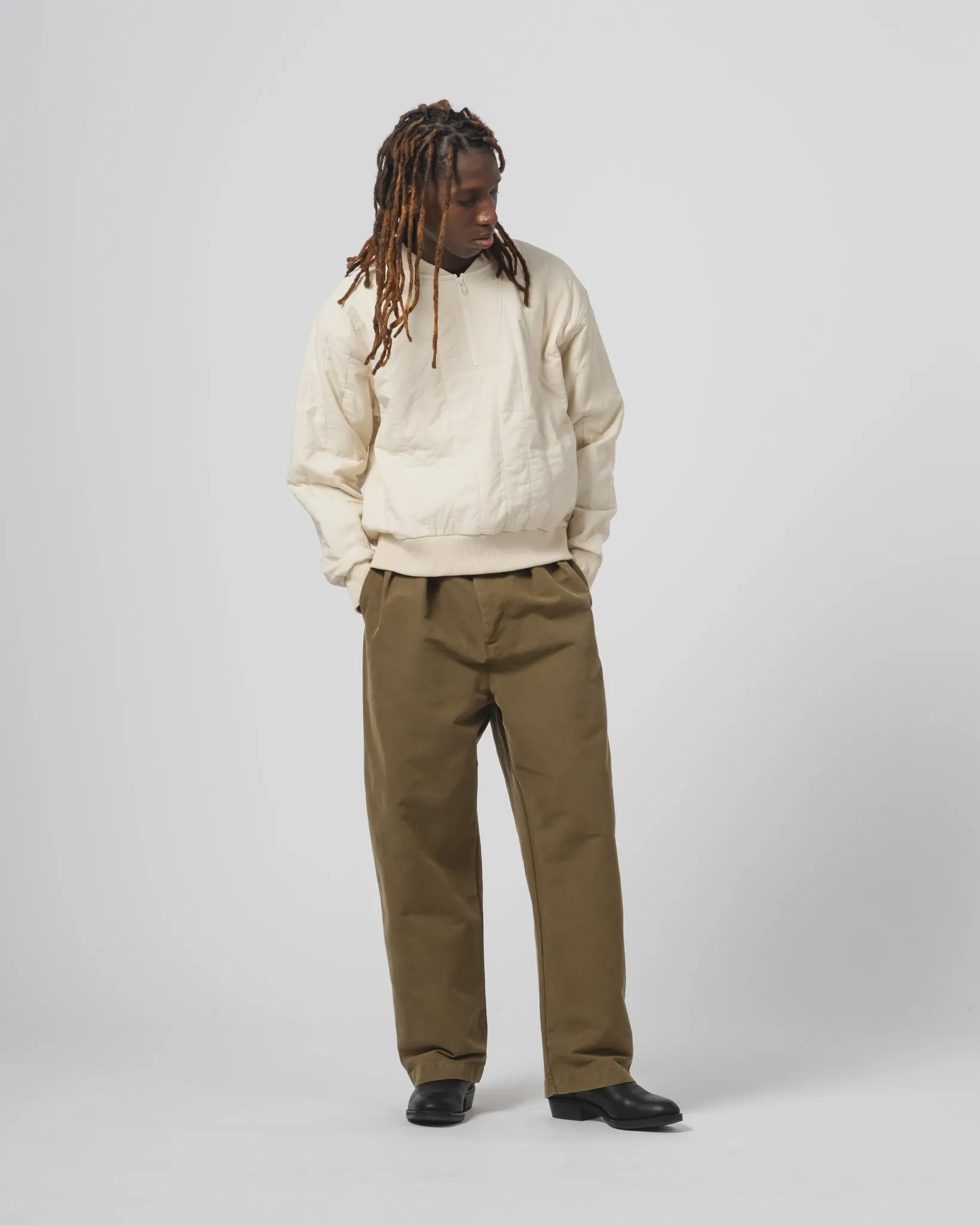 Officer Chino Nebraska Cotton Fossil Green Temperature Regulating Fabric Trail Comfort