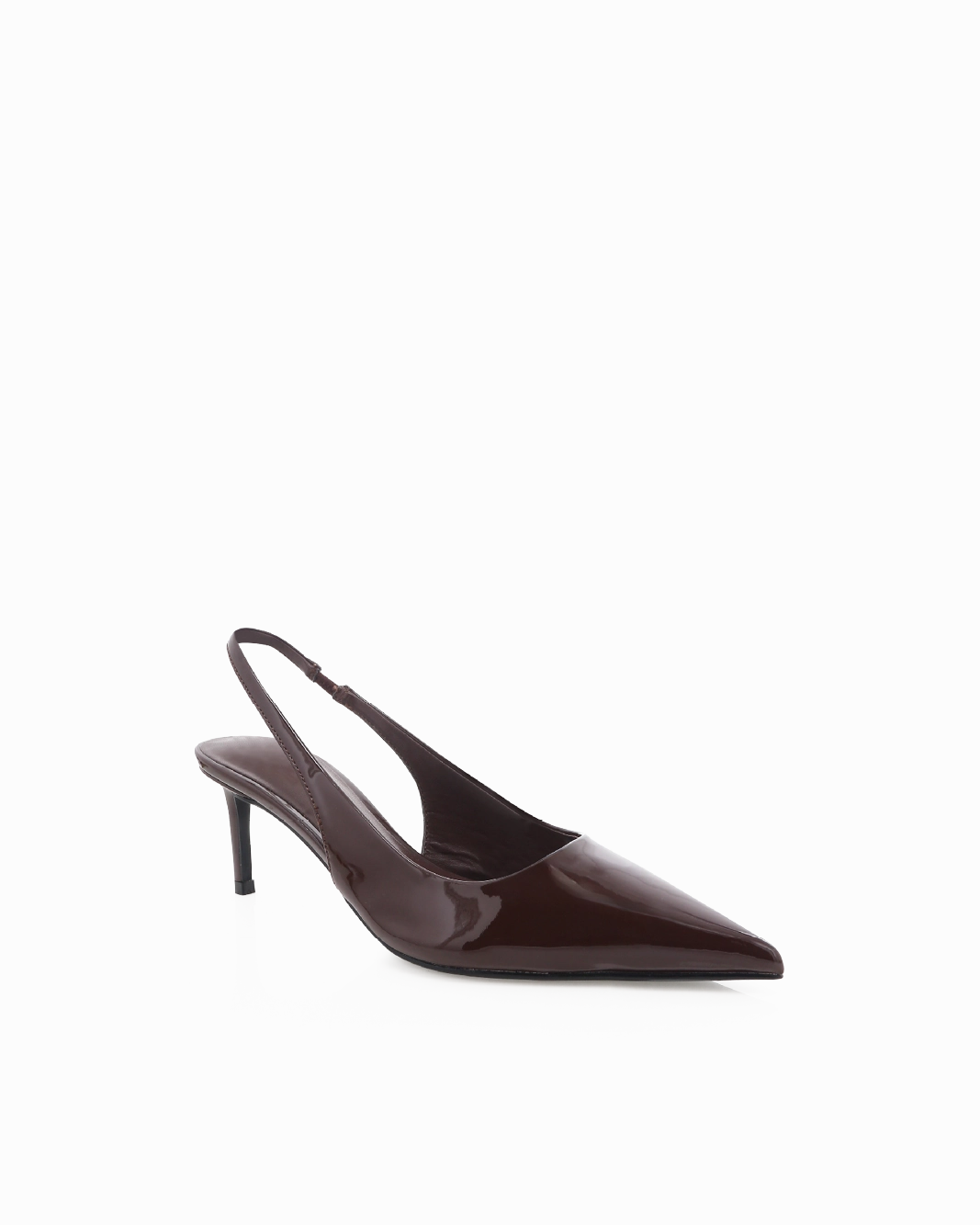 Sleek Leather Pumps Soft Material OSKANNA - CHOCOLATE PATENT