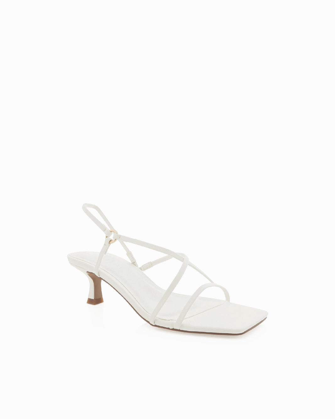 Peep Toe Pumps Sleek Sandals OTILIA - WHITE