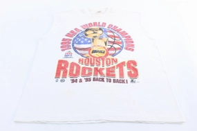 Reflective accents Quick Dry Technology 1995 Houston Rockets Basketball Back to Back Champions Tank Top