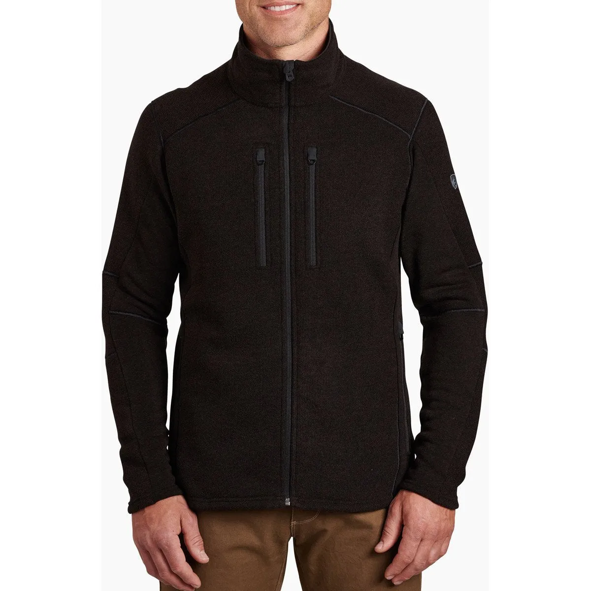 Men's Interceptr Fleece Jacket Clean Fit Garment Washed Texture