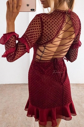 All-Purpose Comfort Profile Enhancer Parson Dress - Red