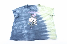 Women's Ed Hardy Tie-Dye T-Shirt Evergreen Antibacterial Treatment