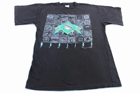 1992 Florida Marlins Logo 7 Baseball Graphic T-Shirt Slim Silhouette Quick Drying