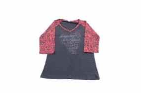 Women's Harley Davidson Motorcycles Burleson, Texas T-Shirt Casual Look Wear Relaxed Waist