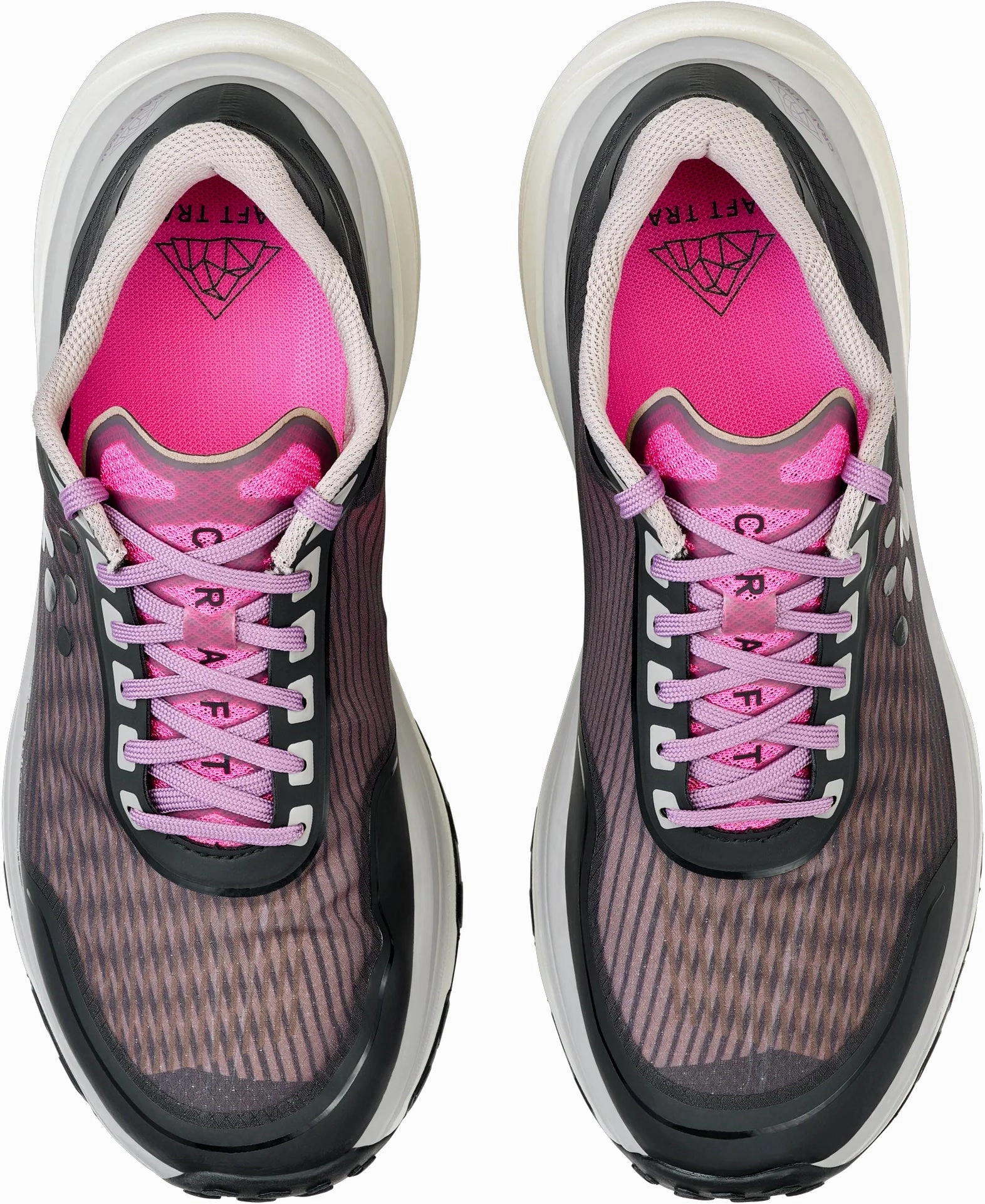 Fast Steps Lace Lock Craft Pure Womens Trail Running Shoes - Black