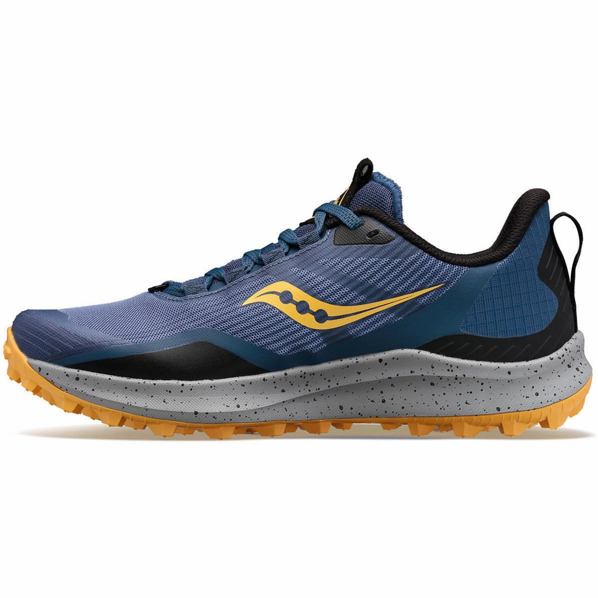 Saucony Peregrine 12 Womens Trail Running Shoes - Blue Comfort arch support Adaptive Lace Closure