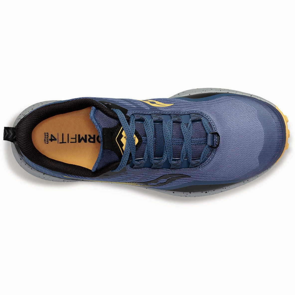 Saucony Peregrine 12 Womens Trail Running Shoes - Blue running in clean tracks shoes slip - on