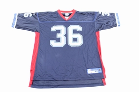 Compact Knit Texture Tailored Fit Reebok Logo Buffalo Bills Donte Whitner Football Jersey