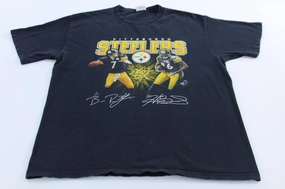Practical Comfort Pittsburgh Steelers Football Ben Roethlisberger & Hines Ward T-Shirt
