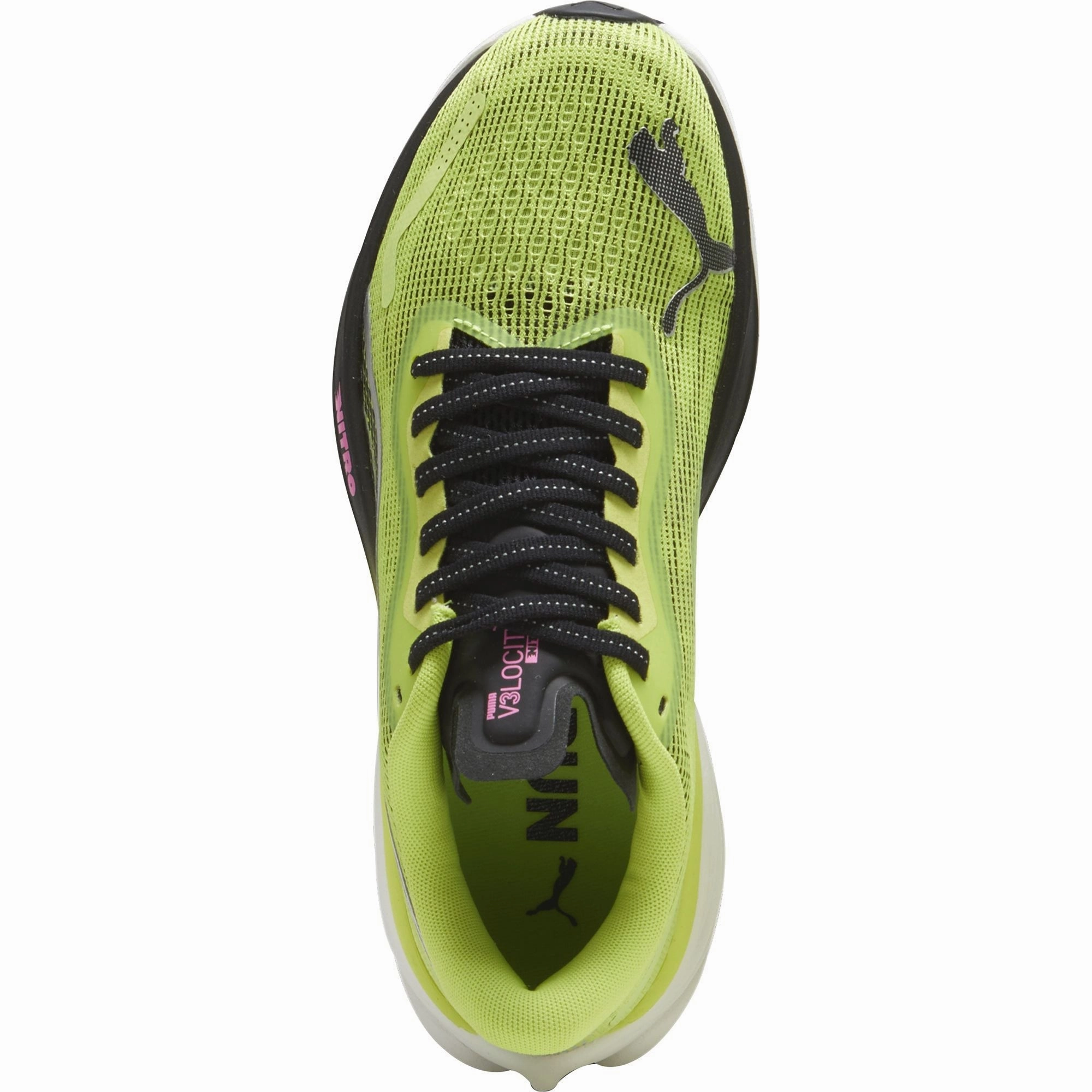 LightweightMaterial Hyper Compression Zones Puma Velocity Nitro 3 Womens Running Shoes - Green
