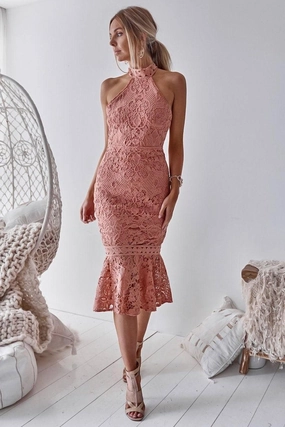 Sonia Dress - Blush Polished Wear ElasticWaistband