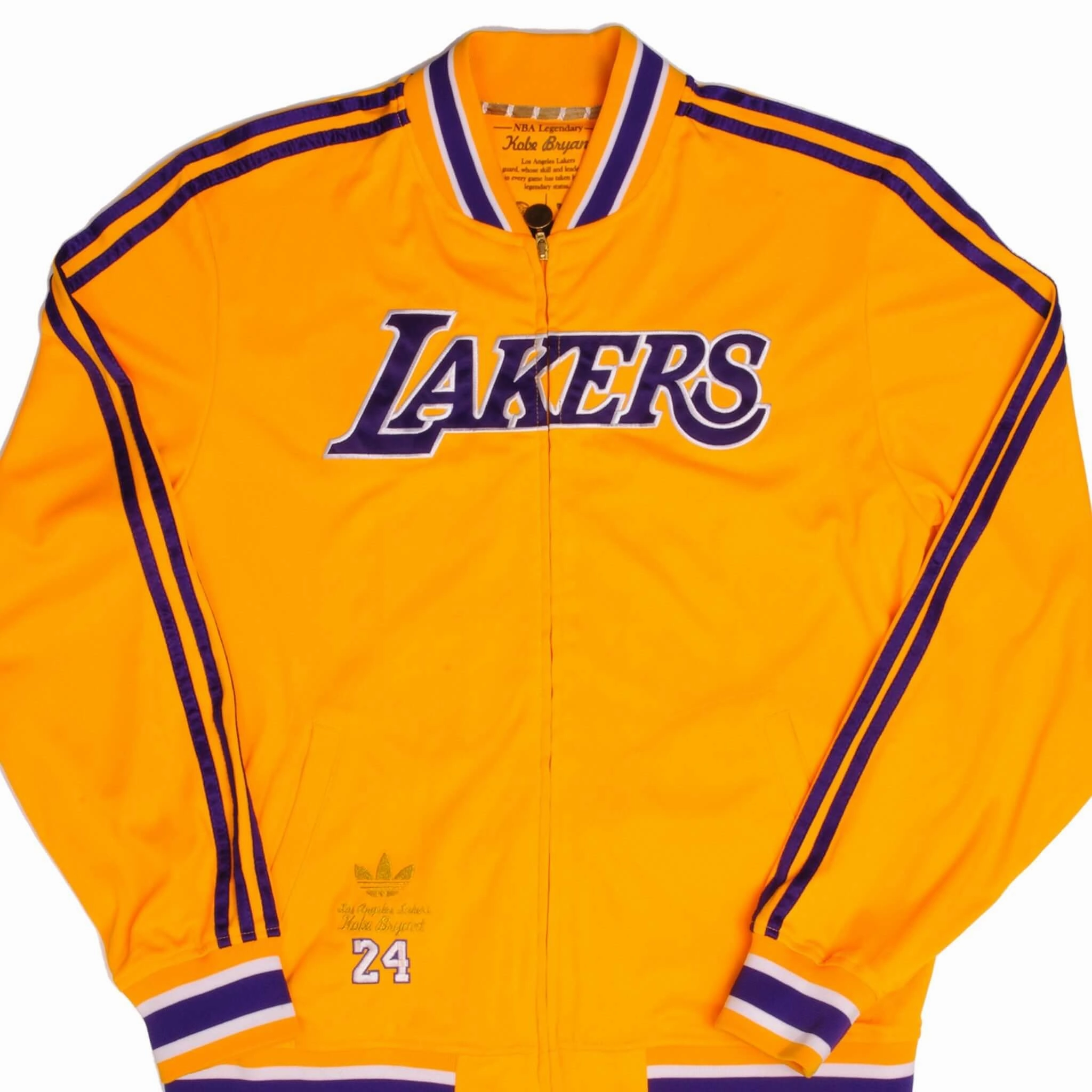 VINTAGE NBA ADIDAS LOS ANGELES LAKERS KOBE BRYANT TRACKSUIT JACKET LARGE Smooth Finish