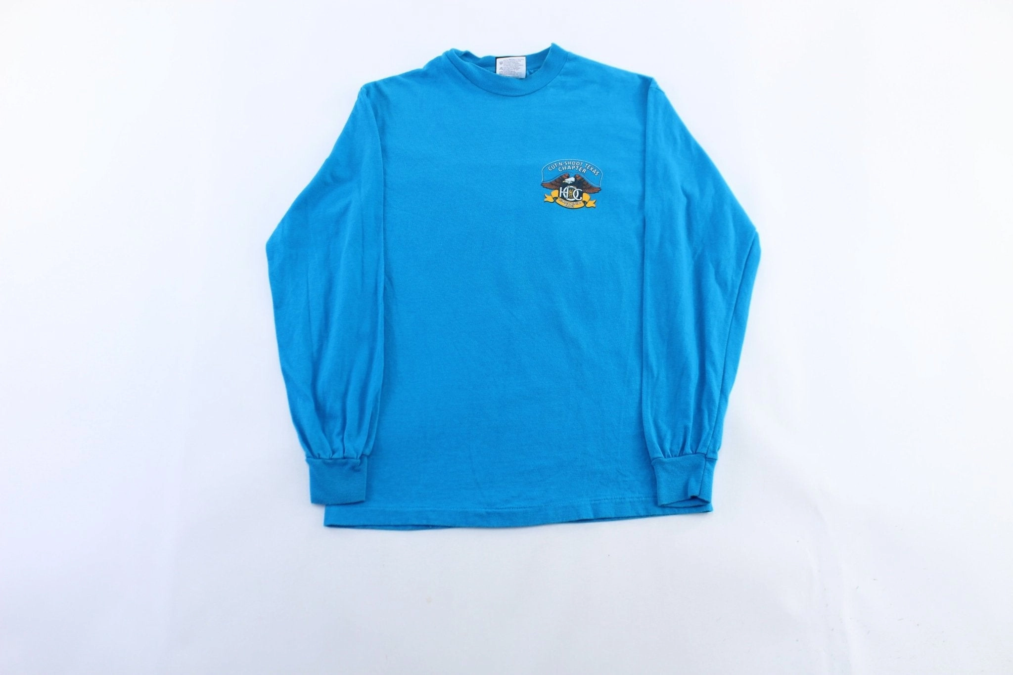 Recycled Polyester 90's Harley Owner's Group Cut-N-Shoot Texas Chapter LS T-Shirt