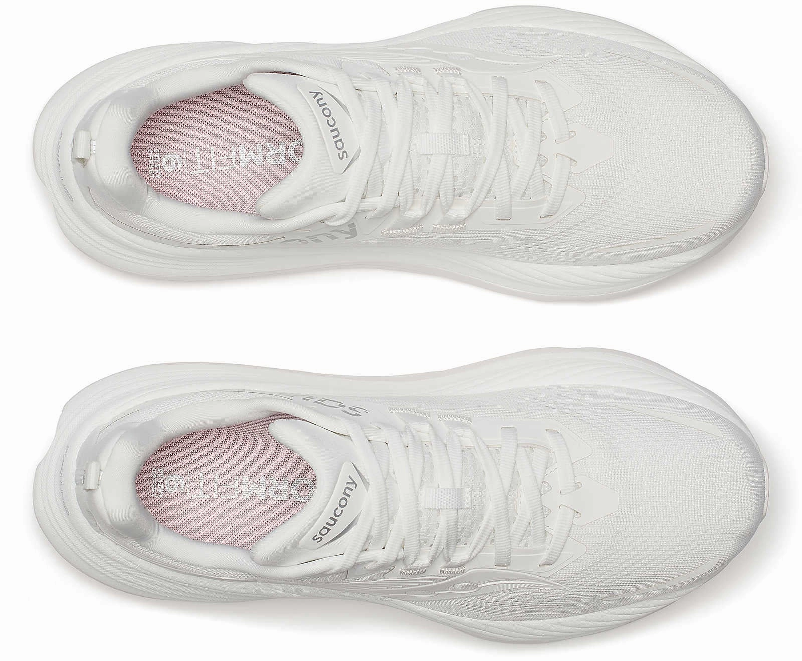 Saucony Hurricane 24 Mens Running Shoes - White mountain trails Shock Dispersion Layer