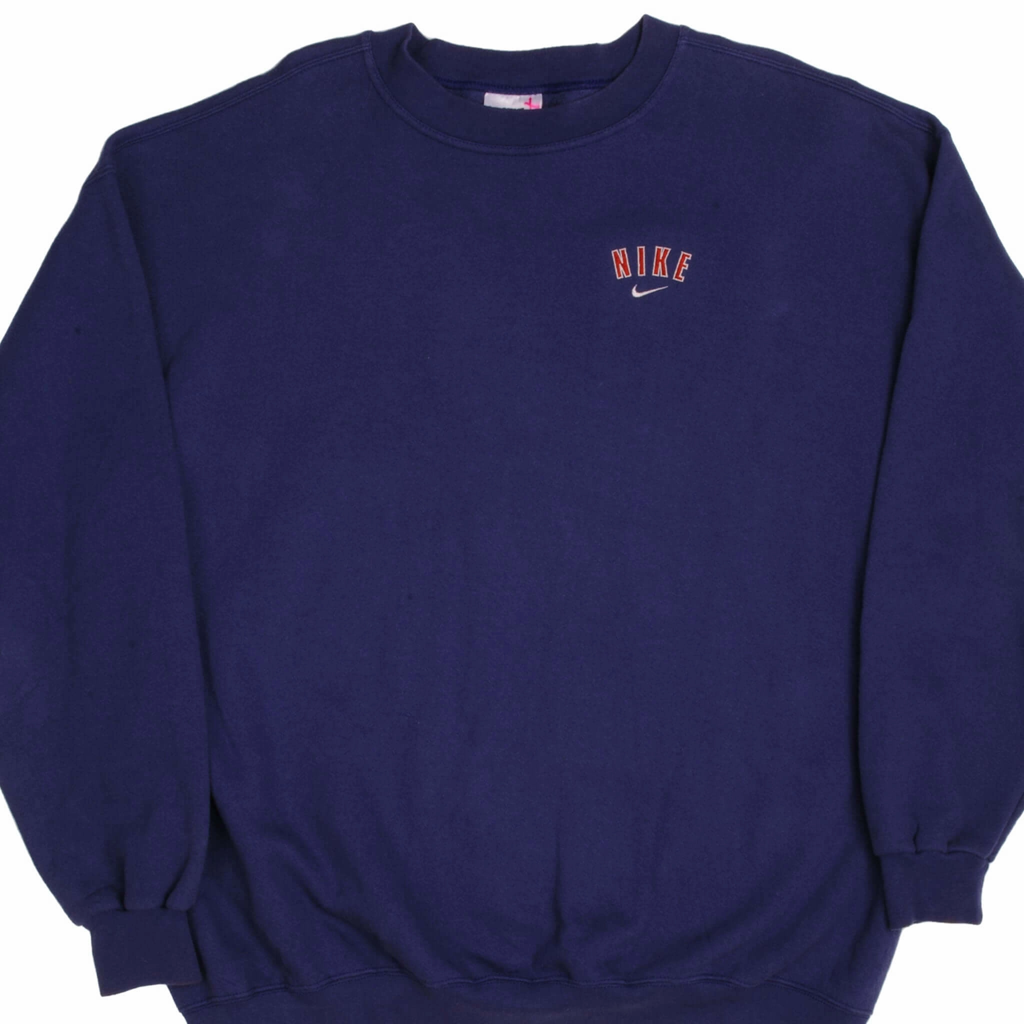 goes with jeans VINTAGE NIKE SWOOSH SWEATSHIRT LATE 1990s SIZE XL MADE IN USA