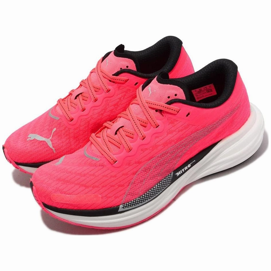thick - sole shoes Puma Deviate Nitro 2 Womens Running Shoes - Pink