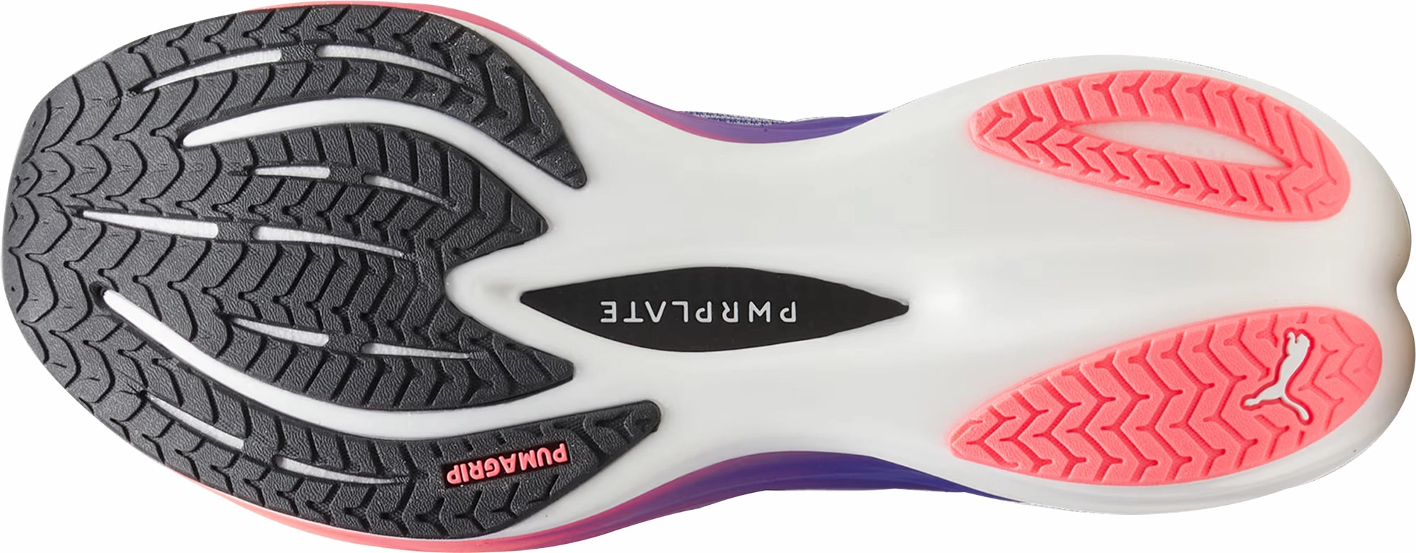 Warm Up Foot Compression Sleeves Puma Deviate Nitro 3 Mens Running Shoes - Blue