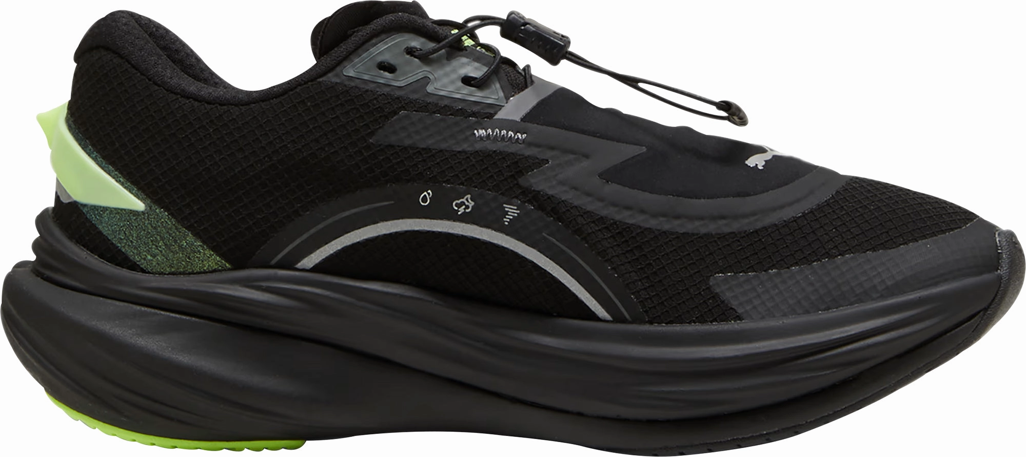 Puma Deviate Nitro 3 WTR  Womens Running Shoes - Black breathable running shoes running for leisure shoes