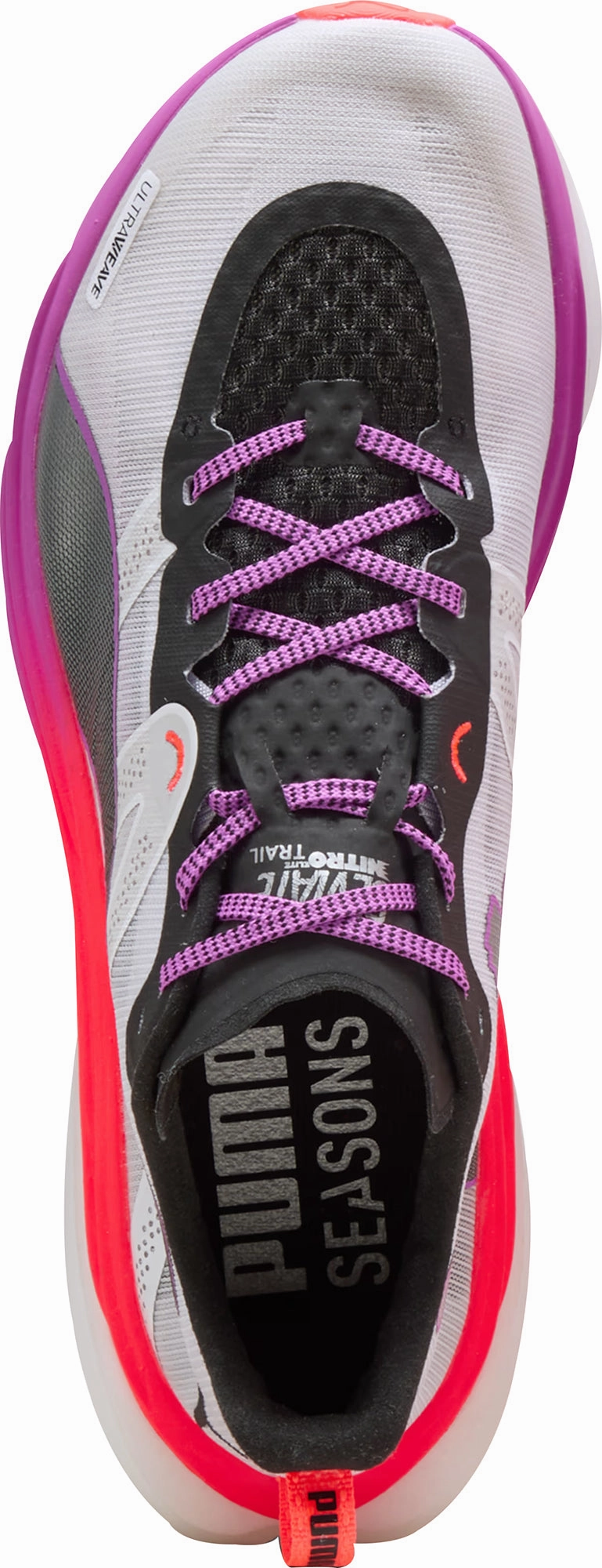 Puma Deviate Nitro Elite Womens Trail Running Shoes - White cushioned synthetic shoes