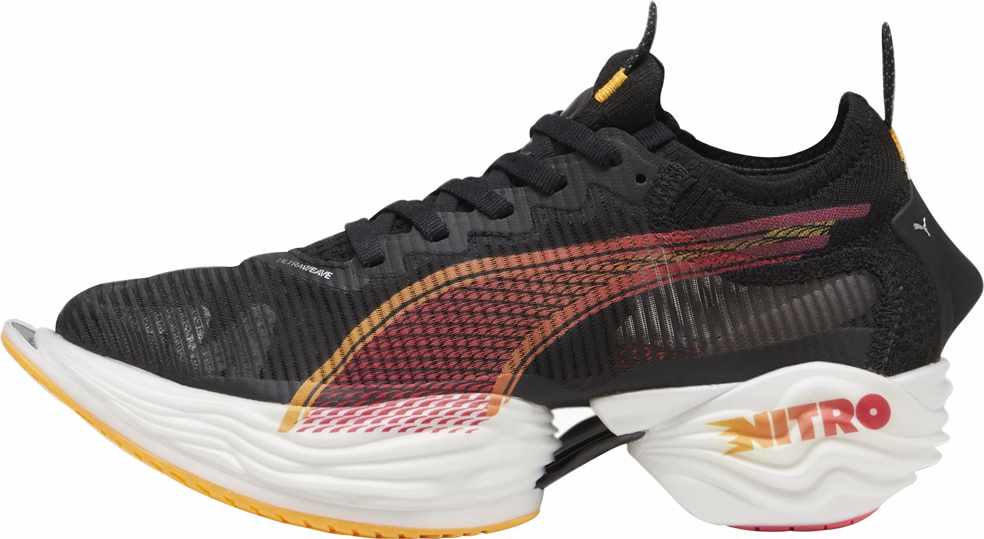 reinforced - heel - area - sturdiness shoes Puma Fast-R Nitro Elite 2 Mens Running Shoes - Black