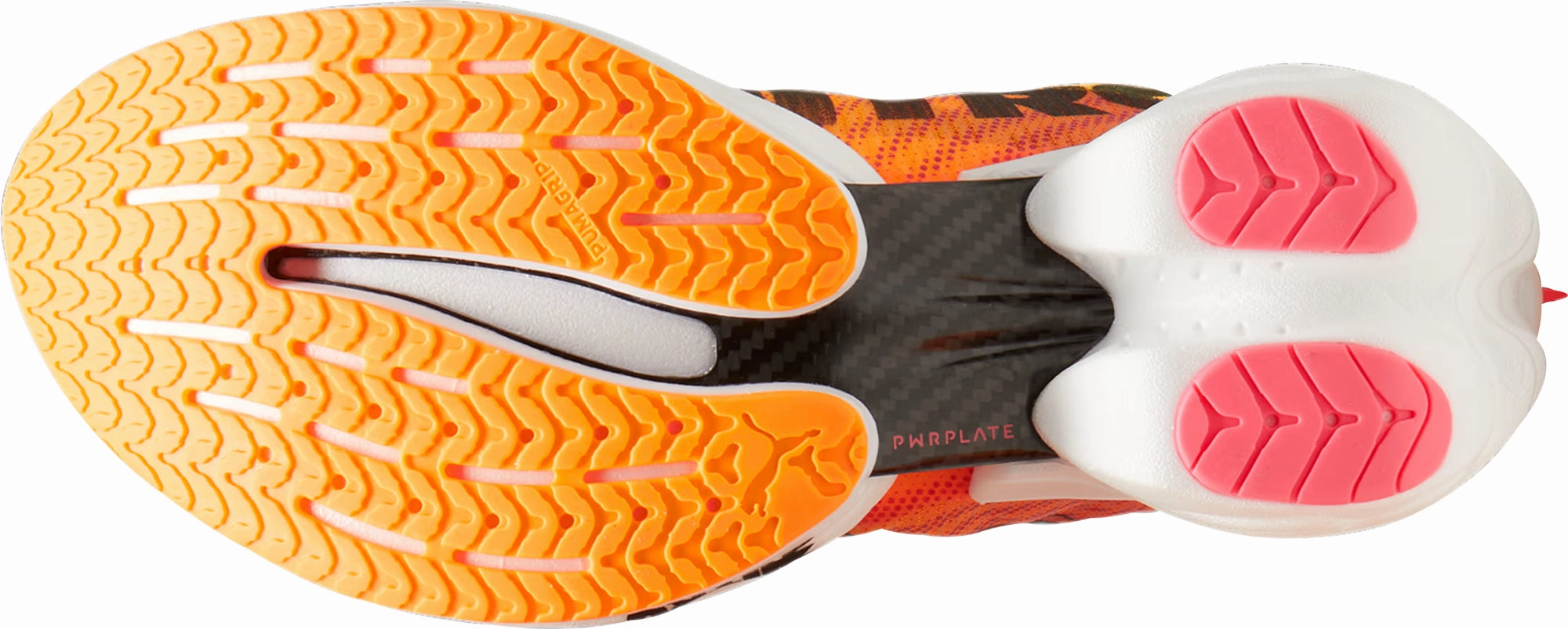 Puma Fast-R Nitro Elite 2 Mens Running Shoes - Orange Vertical Flex Notches Hyper Elastic Frame