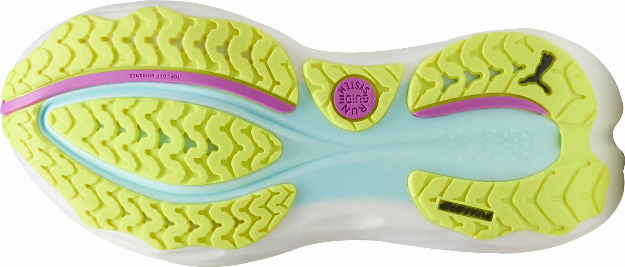 Compression Web Bracing Pressure Dispersing Pods Puma ForeverRun Nitro 2 Womens Running Shoes - Black