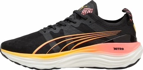 Puma ForeverRun Nitro Mens Running Shoes - Black Torsion Spring Mechanism Agile Support