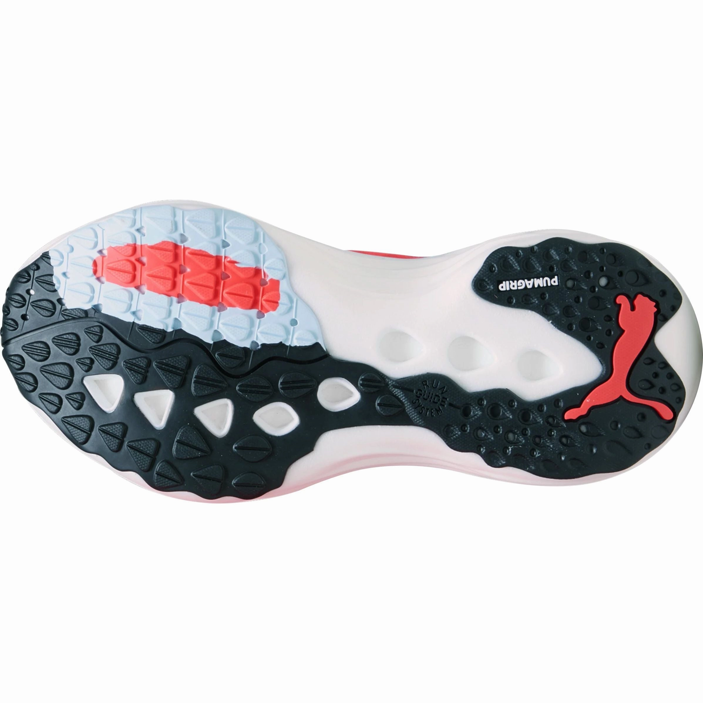 Curved Toe Box Design agility running shoe enhancement Puma ForeverRun Nitro Womens Running Shoes - Red