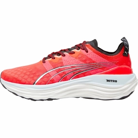 Responsive sole design Comfort Grip Puma ForeverRun Nitro Womens Running Shoes - Red
