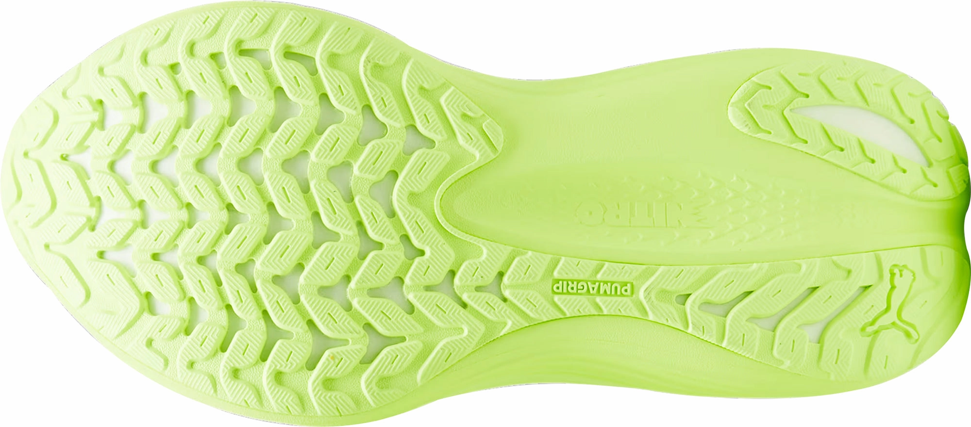 Pressure Mapped Outsole Puma MagMax Nitro Womens Running Shoes - Green