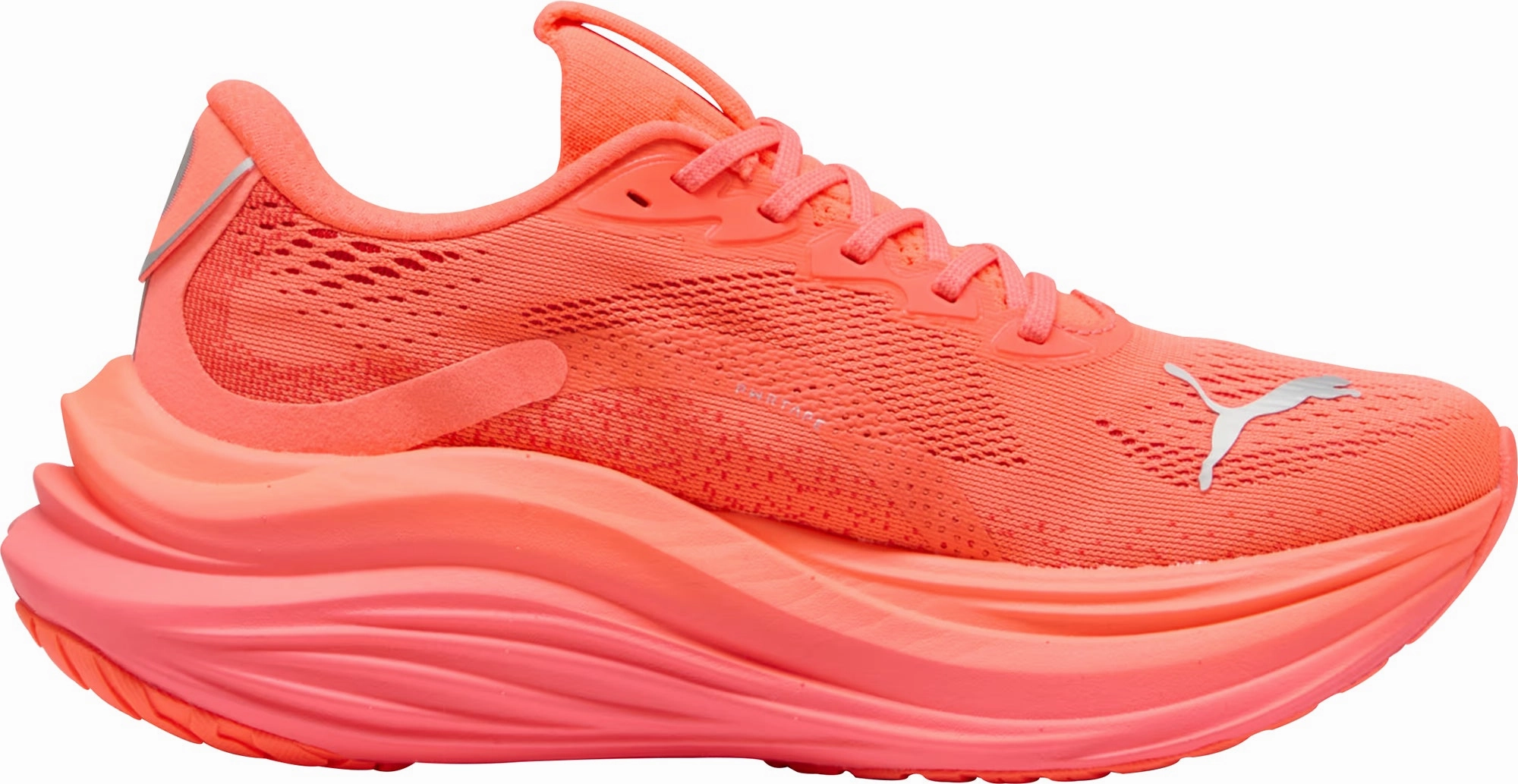 Puma MagMax Nitro Womens Running Shoes - Red Proprioceptive Ground Contact