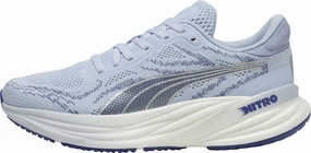 Puma Magnify Nitro 2 Womens Running Shoes - Blue Anti - roll Cushioned Tongue Padding